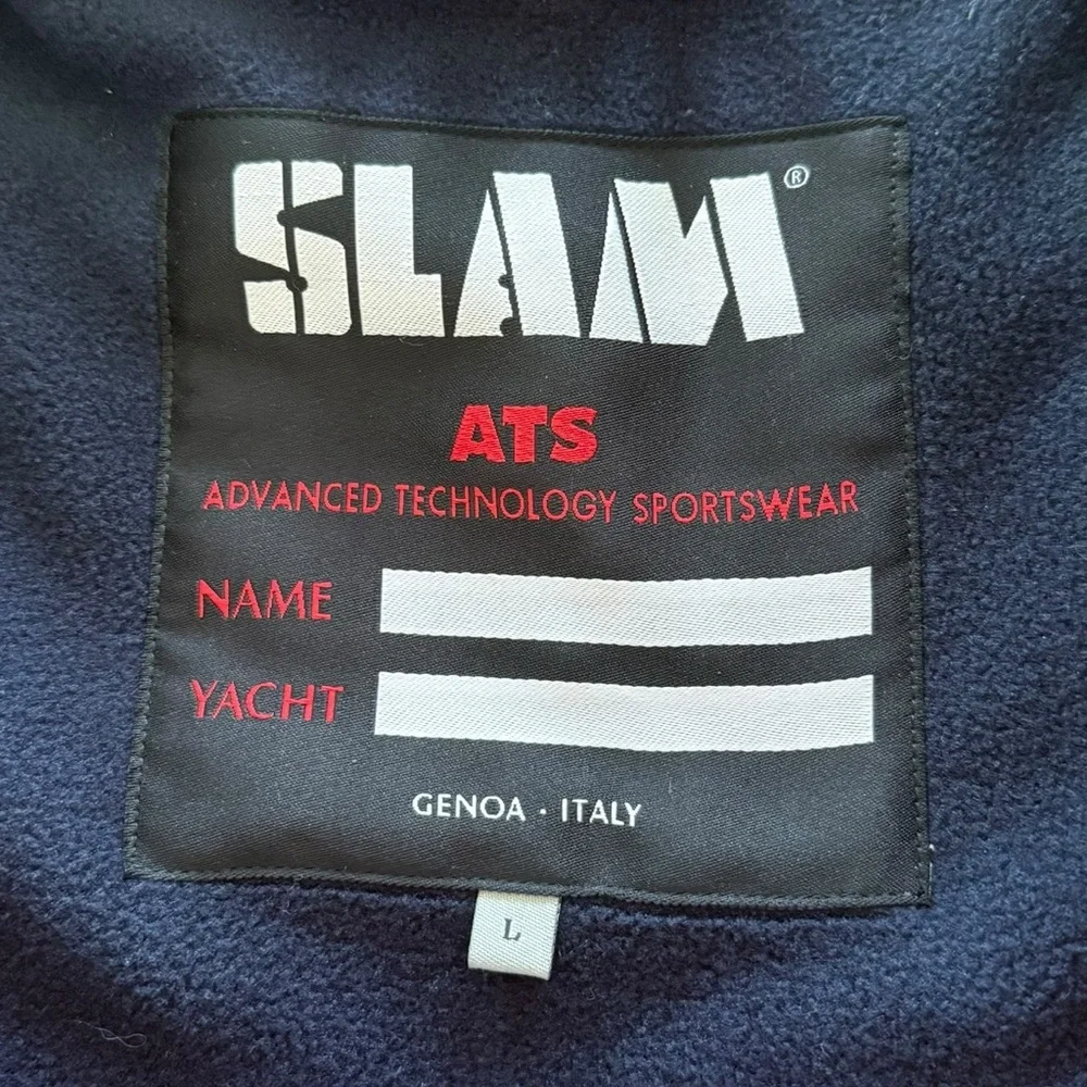Slam ATS Men’s Sz L Water Resistant Sailing Yacht Vest Nautical Fleece Lined